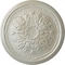 Ekena Millwork Luton Ceiling Medallion (Fits Canopies up to 1 1/8"), Hand-Painted Flash Blue, 15 3/4"OD x 5/8"P CM16LUFBS - alternate 1